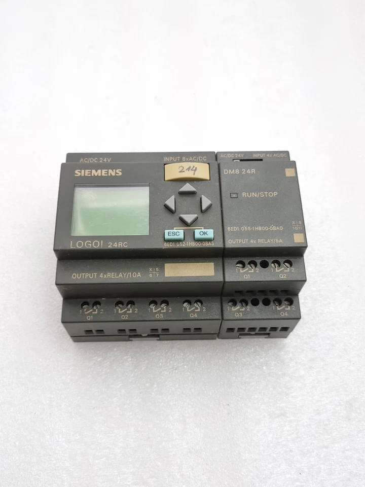 Siemens Logo With Expansion & Memory Module 6ED1052-1HB00-0BA5, 6ED10551HB000BA0